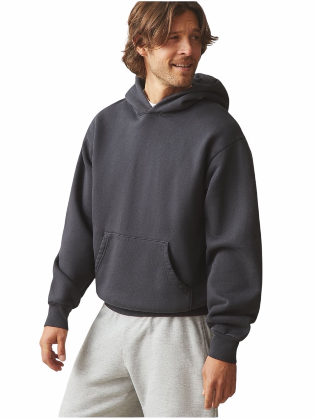 American Giant Unisex Vintage Pullover Hoodie Washed Black Size L - Picture 3 of 13